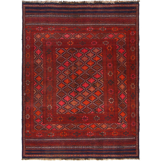 Hand Knotted Laghari Kilim 4' 6" x 6' 1" - No. AL87387