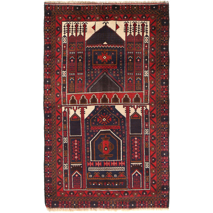 Handmade Prayer Rug 3' 0" x 4' 10" - No. AL75503
