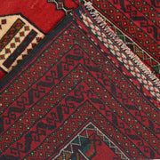 Red Color Prayer Rug 2' 8" x 4' 10" - No. AL24044