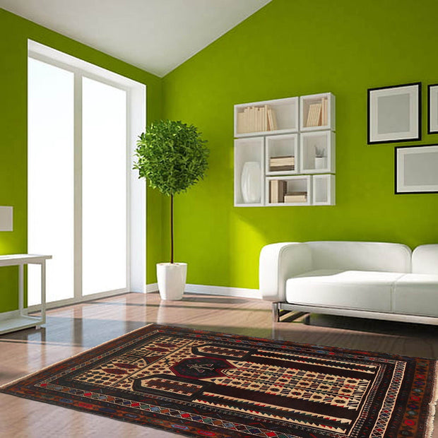 Beige Color Prayer Rug 2' 9" x 4' 6" - No. AL42534