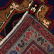 Blue Color Baluchi Rug 4' 4" x 6' 6" - No. AL49874