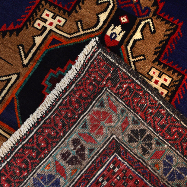 Blue Color Baluchi Rug 4' 4" x 6' 6" - No. AL49874