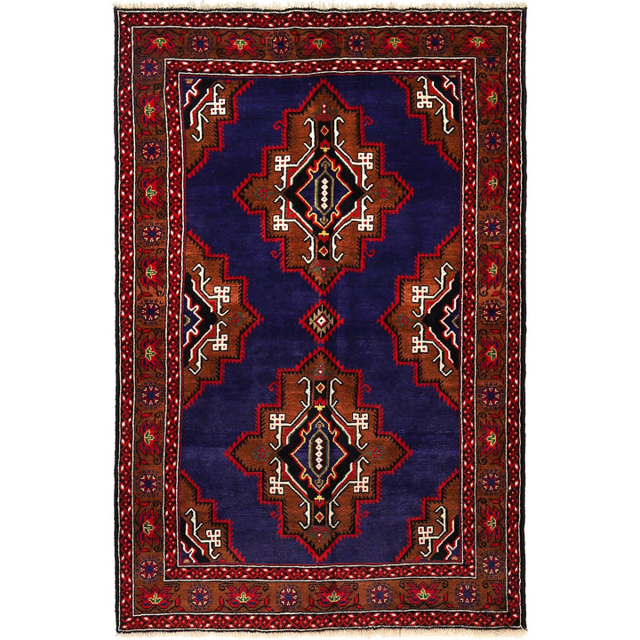 Blue Color Baluchi Rug 4' 4" x 6' 8" - No. AL72531