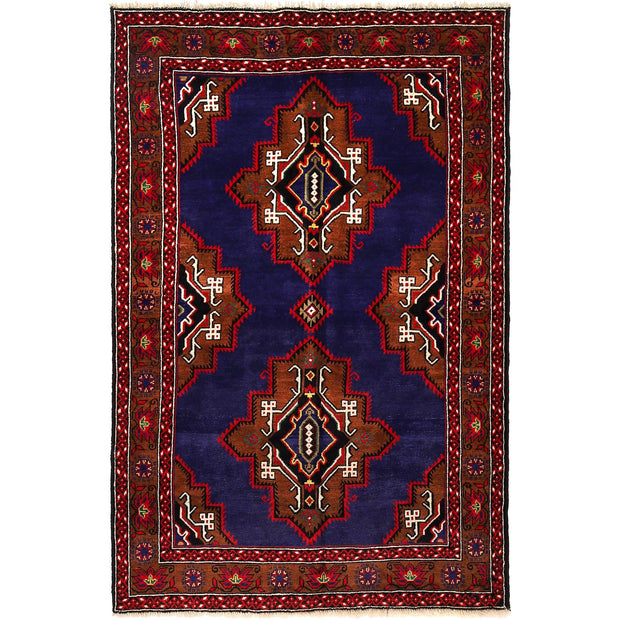 Blue Color Baluchi Rug 4' 4" x 6' 8" - No. AL72531