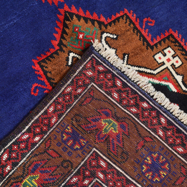 Blue Color Baluchi Rug 4' 4" x 6' 8" - No. AL72531