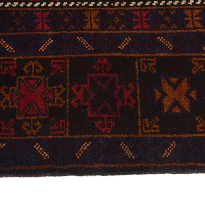 Hand Knotted Baluchi Rug 4' 1" x 7' 1" - No. AL67528