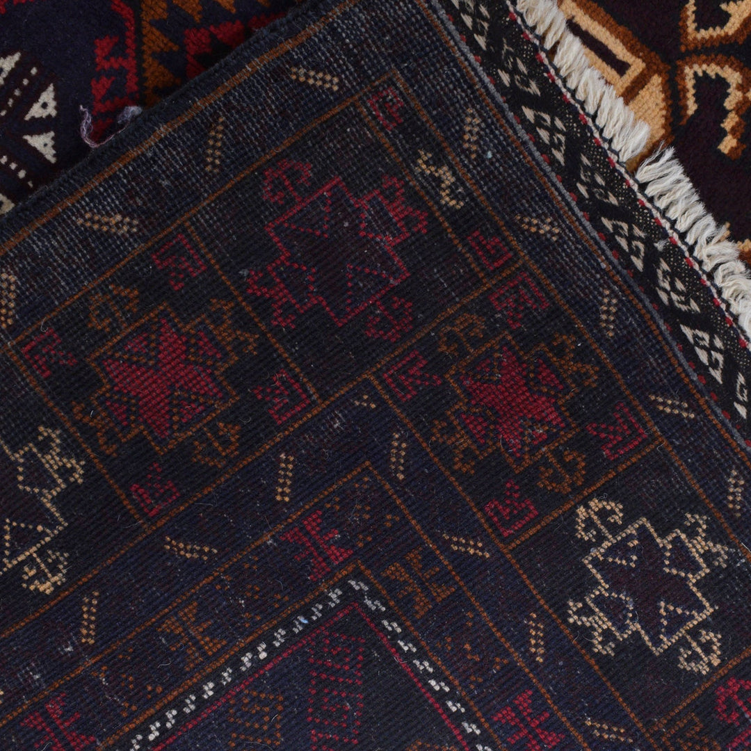 Hand Knotted Baluchi Rug 4' 1" x 7' 1" - No. AL67528