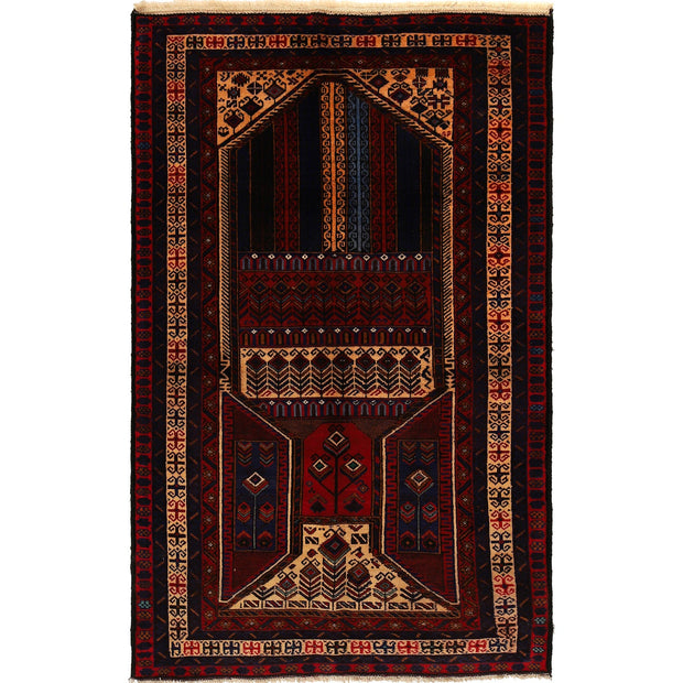 Baluch Short Rug 4' 3" x 6' 6" - No. AL66821