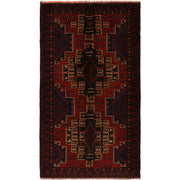 Hand Knotted Baluchi Rug 3' 11" x 7' 7" - No. AL67412