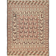 White Flat Weave Kelim 4' 4" x 6' 2" - No. AL21027