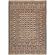 White Flat Weave Kelim 4' 6" x 6' 4" - No. AL61457