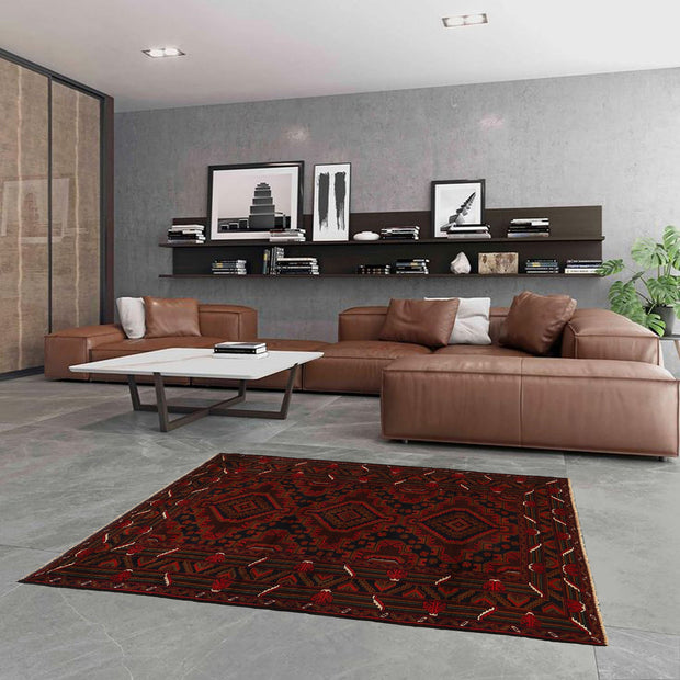 Traditional Baloch Rug 4' 3" x 6' 3" - No. AL88797