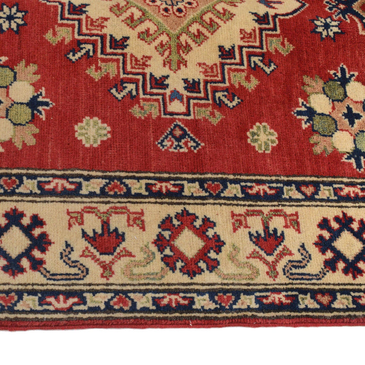 Hand Knotted Kazak Oriental Rug 3' 3" x 5' 0" - No. AL86018