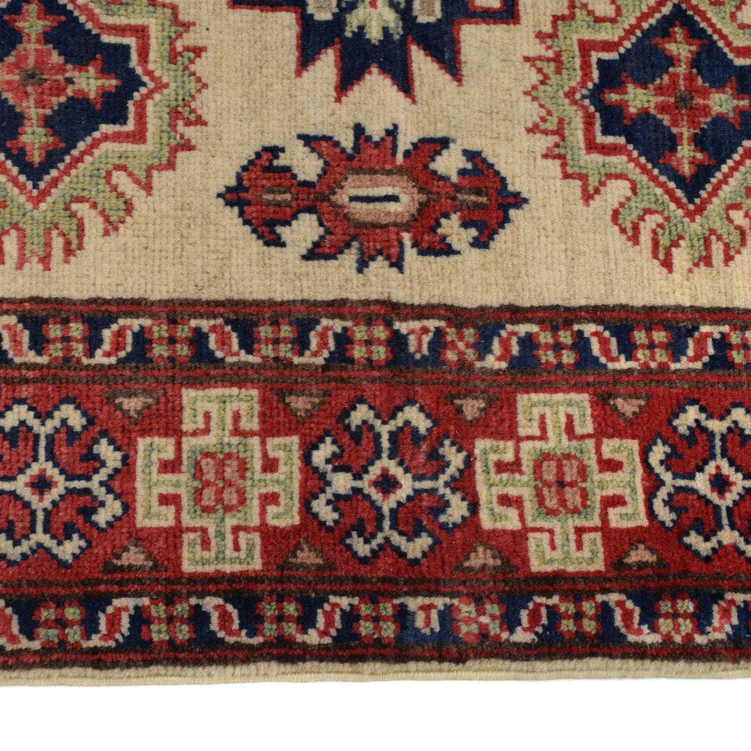 Handmade Kazak Area Rug 3' 5" x 4' 10" - No. AL47207