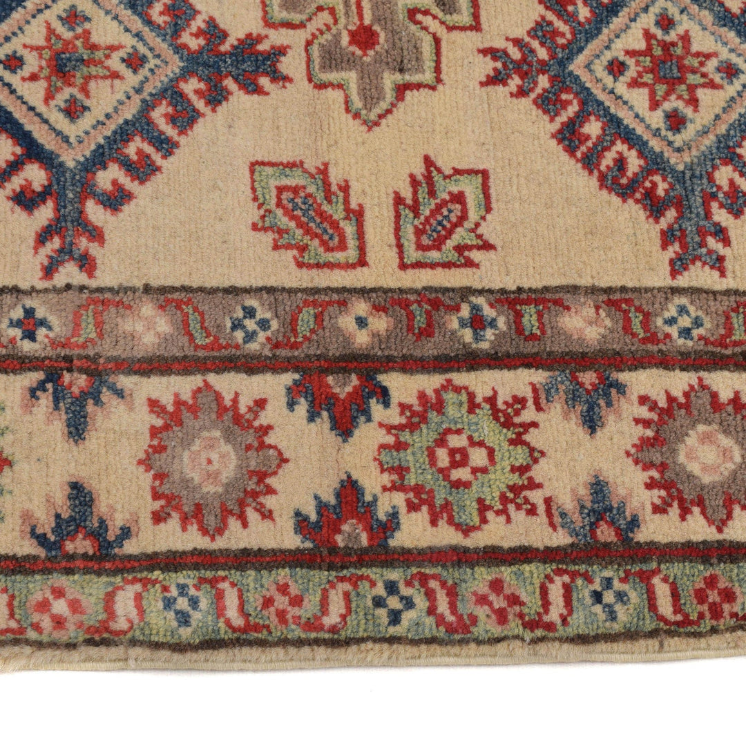 Ivory Color Kazak Rug 3' 7" x 4' 10" - No. AL92003