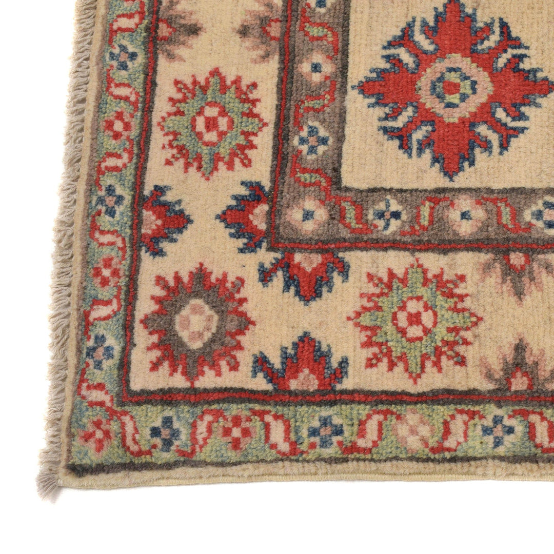 Ivory Color Kazak Rug 3' 7" x 4' 10" - No. AL92003