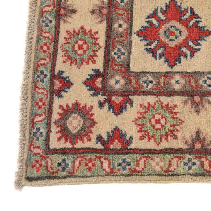 Ivory Color Kazak Rug 3' 7" x 4' 10" - No. AL92003