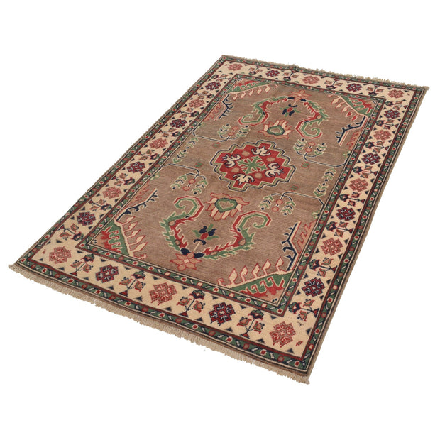 Handmade Kazak Area Rug 3' 4" x 5' 0" - No. AL56608