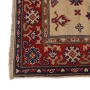 Ivory Color Kazak Rug 3' 5" x 4' 9" - No. AL19601