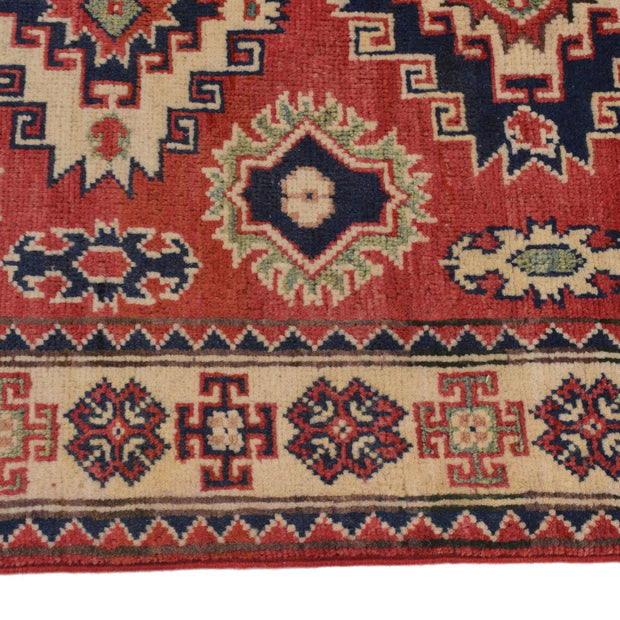 Handmade Kazak Area Rug 2' 9" x 3' 9" - No. AL57811