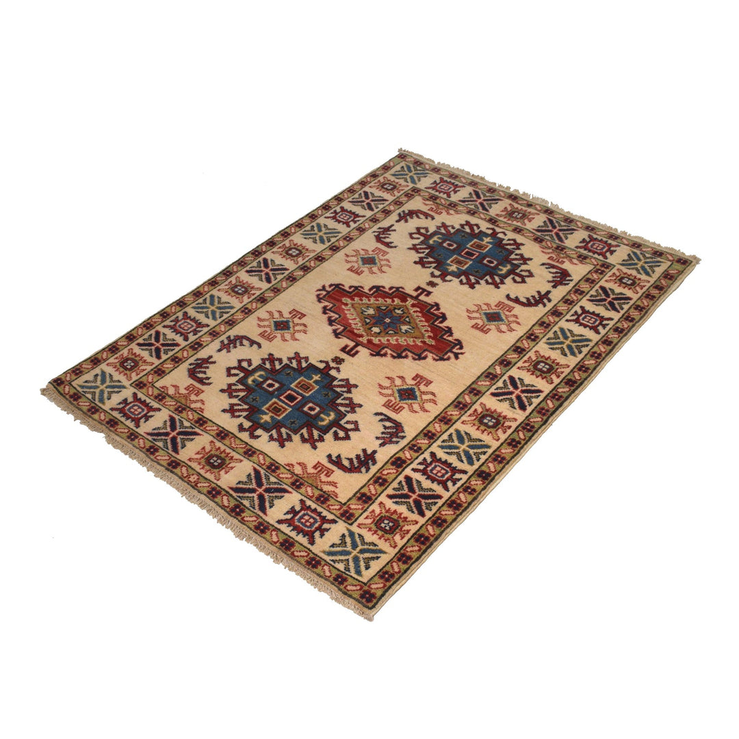 Ivory Kazak Rug 2' 11" x 3' 9" - No. AL99314