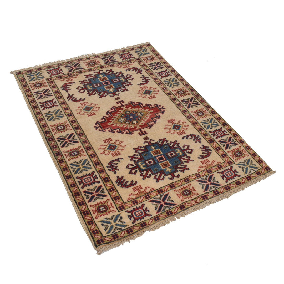 Ivory Kazak Rug 2' 11" x 3' 9" - No. AL99314