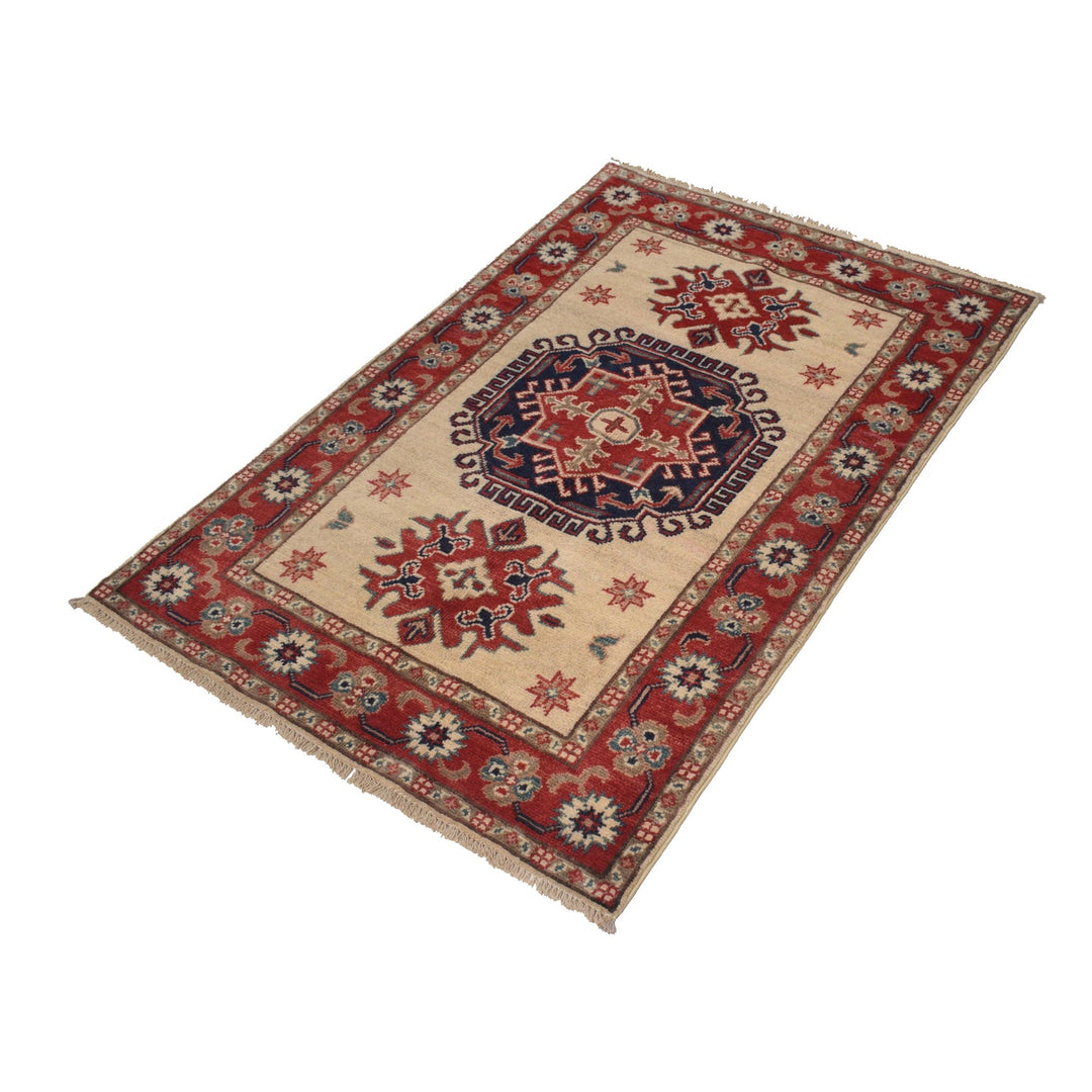 Ivory Color Kazak Rug 2' 9" x 4' 0" - No. AL69469