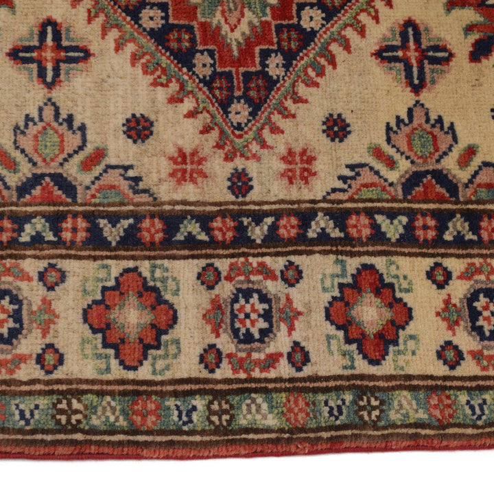 Hand knotted Kazak Carpet 2' 9" x 3' 11" - No. AL89507