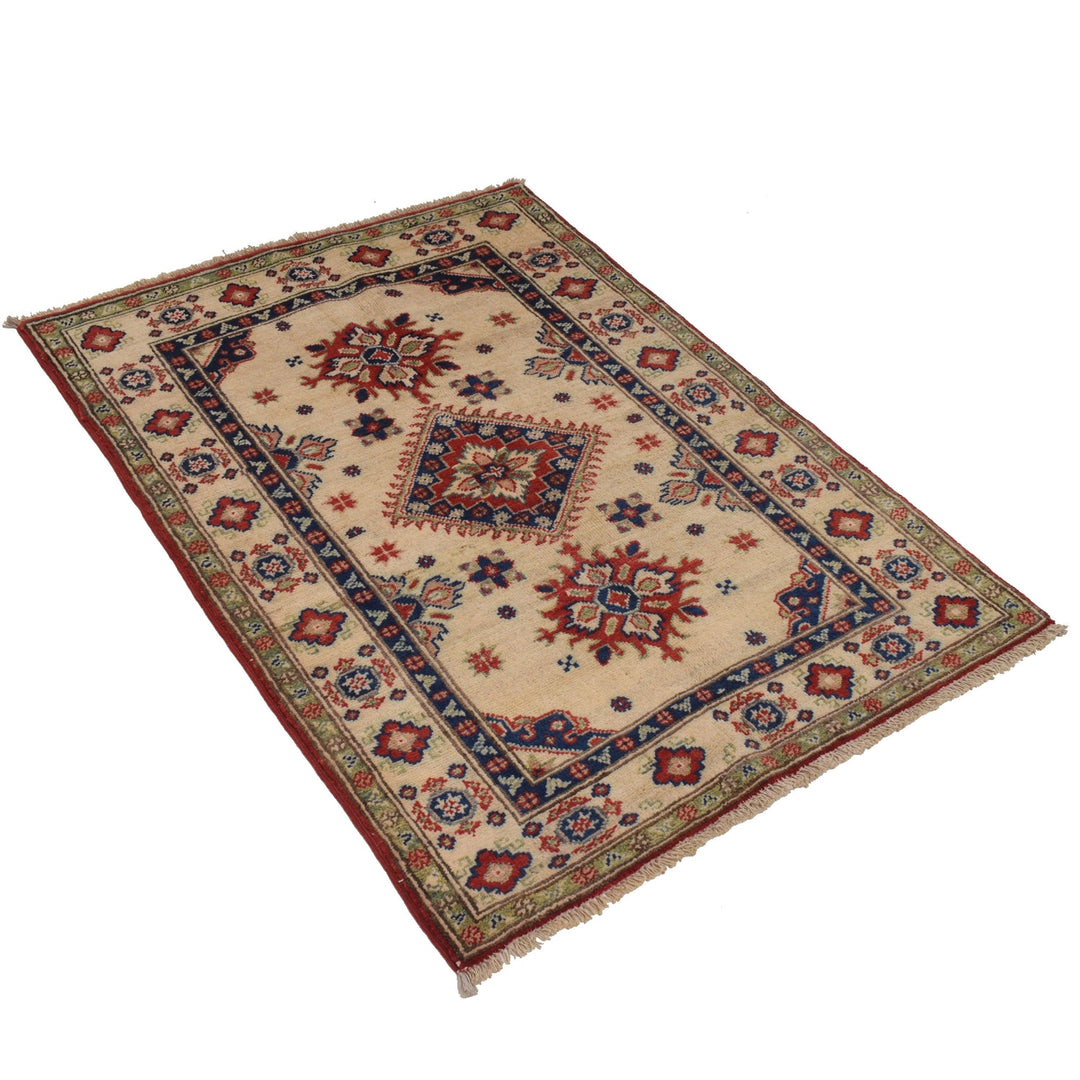 Hand knotted Kazak Carpet 2' 9" x 3' 10" - No. AL18074