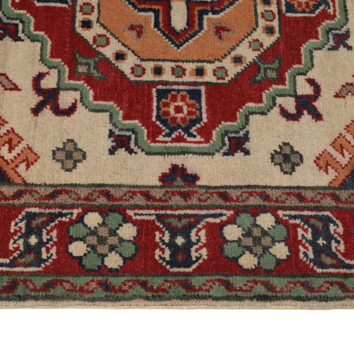 Hand Knotted Kazak Oriental Rug 2' 8" x 3' 10" - No. AL68046