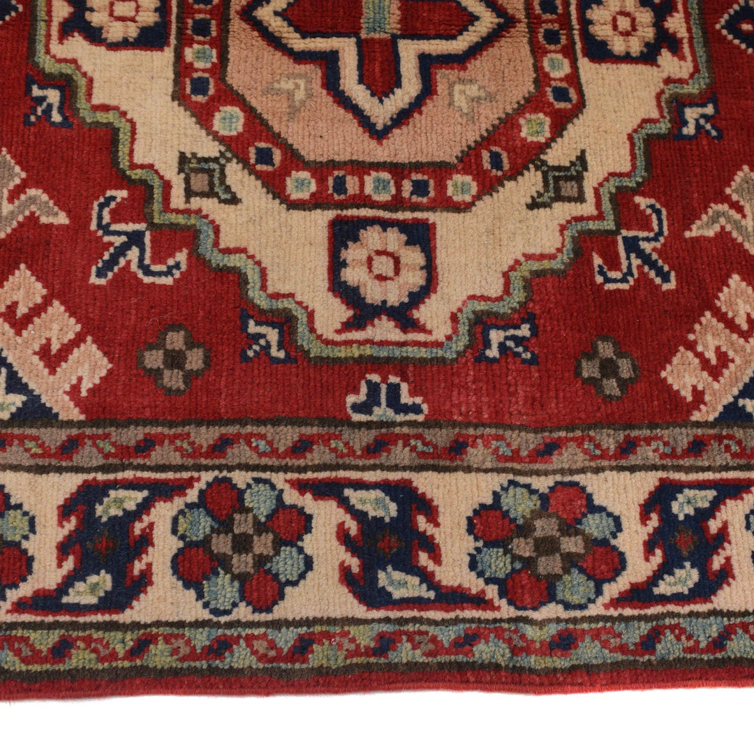 Hand Knotted Kazak Oriental Rug 2' 9" x 3' 10" - No. AL67493
