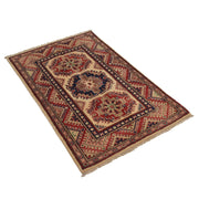 Hand knotted Kazak Carpet 2' 7" x 4' 1" - No. AL66723