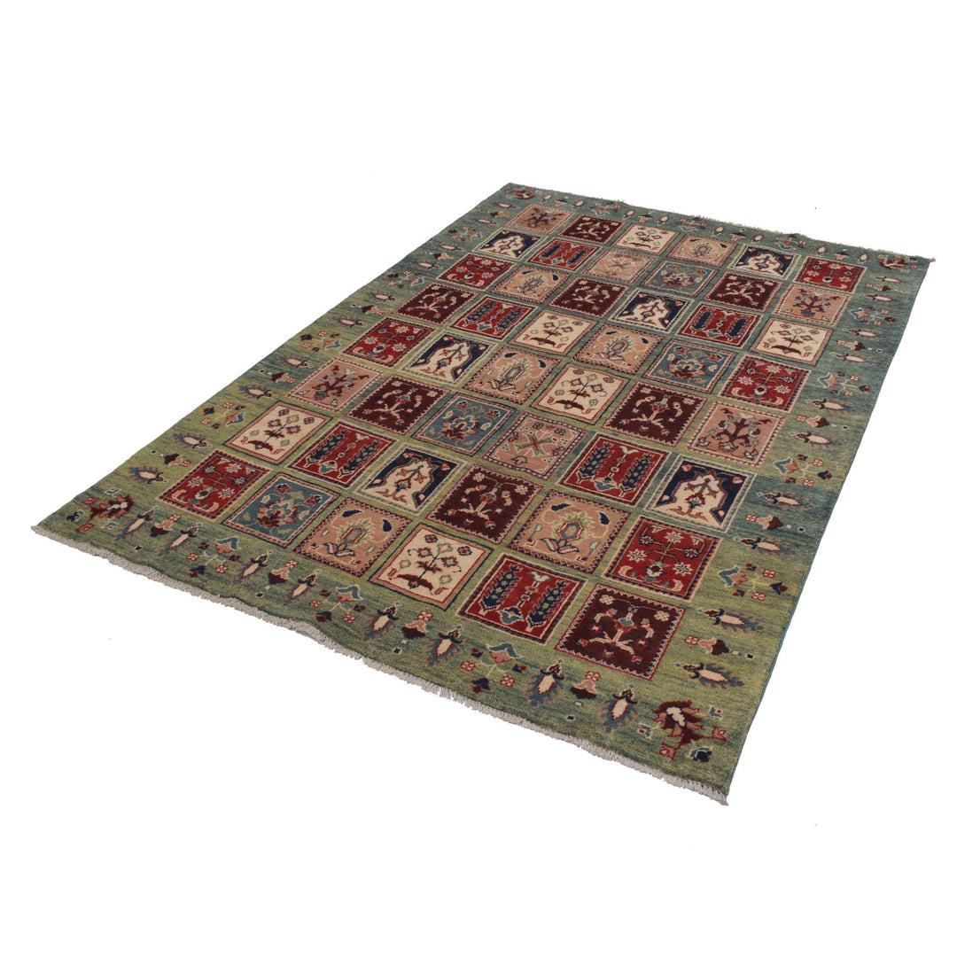 Hand Knotted Kazak Oriental Rug 4' 8" x 6' 9" - No. AL80328