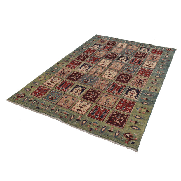Hand Knotted Kazak Oriental Rug 4' 8" x 6' 9" - No. AL80328