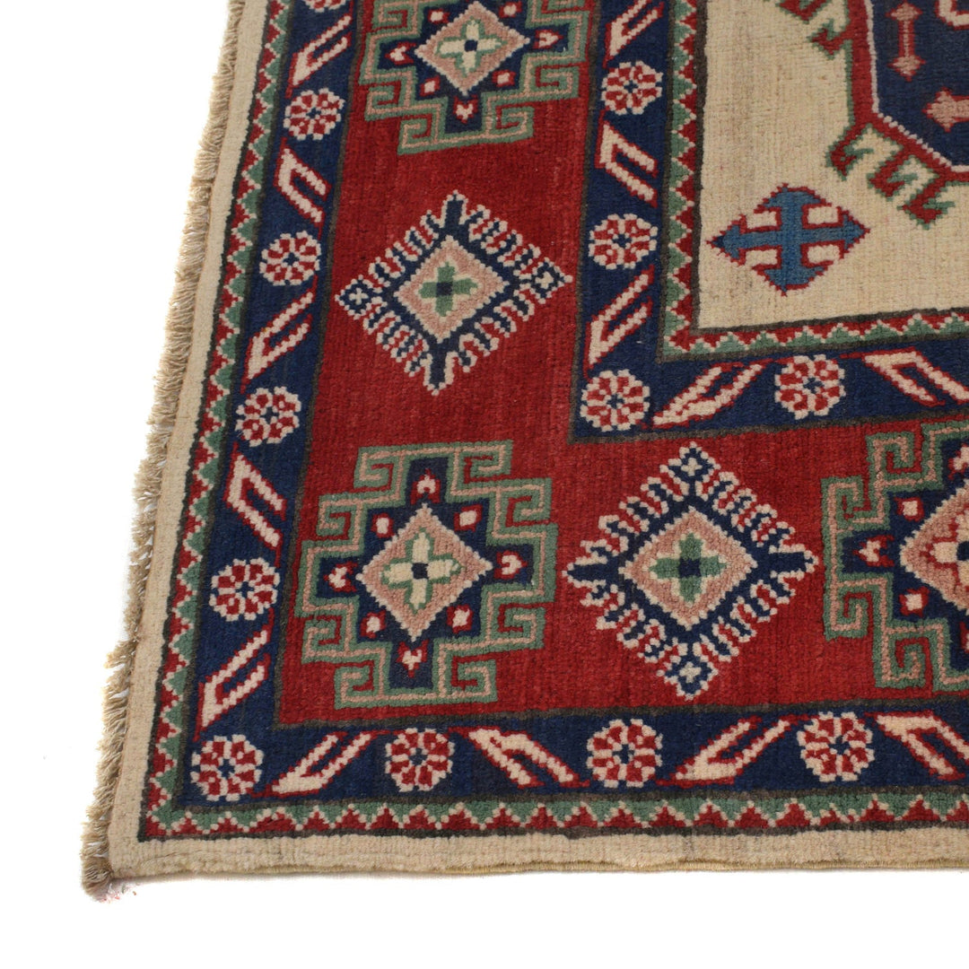 Hand Knotted Kazak Oriental Rug 8' 1" x 9' 8" - No. AL24012