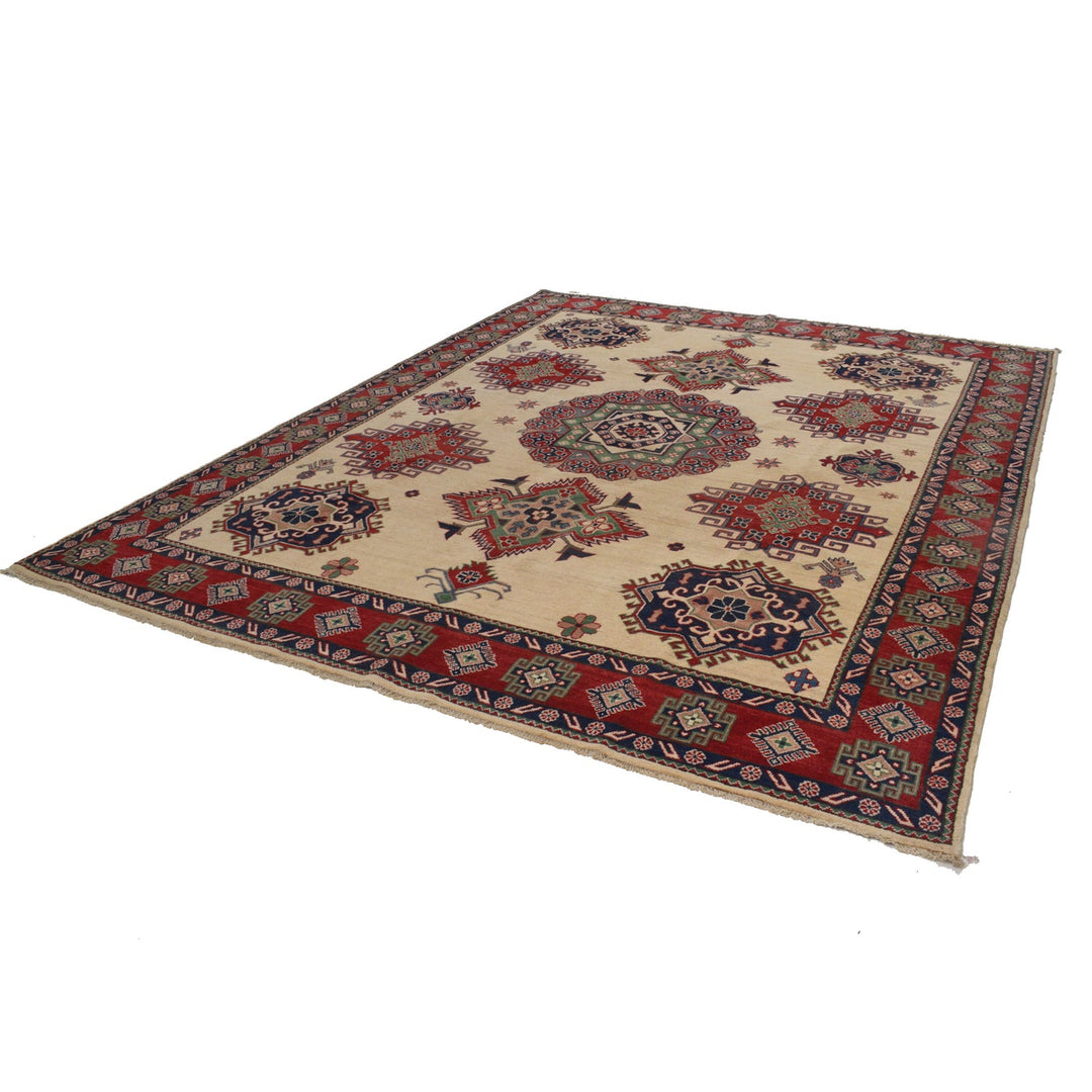 Hand Knotted Kazak Oriental Rug 8' 1" x 9' 8" - No. AL24012