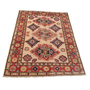 Hand knotted Kazak Carpet 3' 5" x 4' 9" - No. AL18548