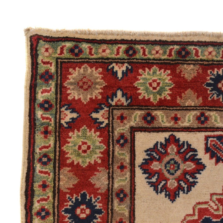 Hand knotted Kazak Carpet 3' 5" x 4' 9" - No. AL18548