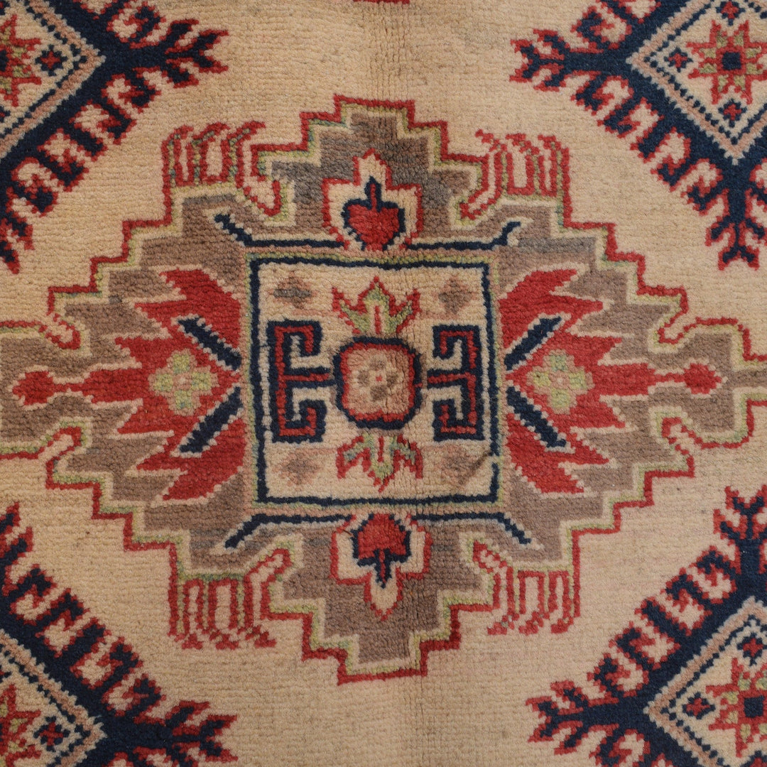 Hand knotted Kazak Carpet 3' 5" x 4' 9" - No. AL18548