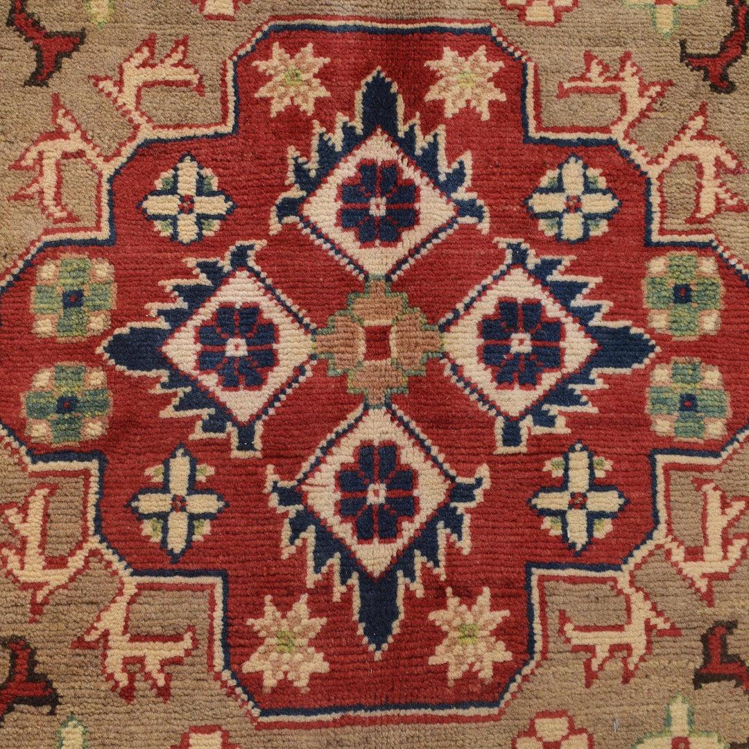 Handmade Kazak Area Rug 3' 3" x 4' 10" - No. AL62880