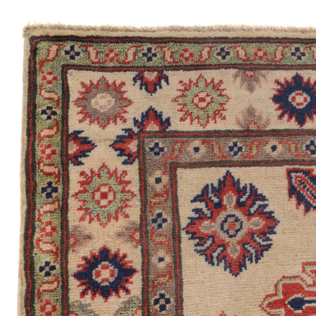 Ivory Color Kazak Rug 3' 5" x 4' 10" - No. AL86135