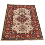 Handmade Kazak Area Rug 2' 7" x 3' 9" - No. AL30331