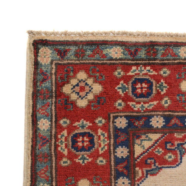 Handmade Kazak Area Rug 2' 7" x 3' 9" - No. AL30331