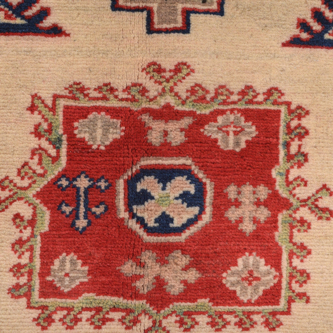 Hand knotted Kazak Carpet 3' 3" x 4' 5" - No. AL27398
