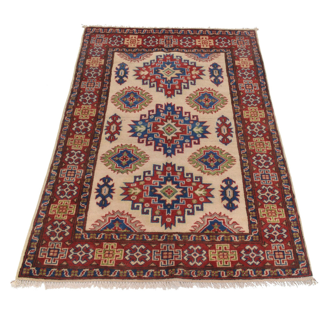 Handmade Kazak Area Rug 3' 3" x 4' 9" - No. AL52866