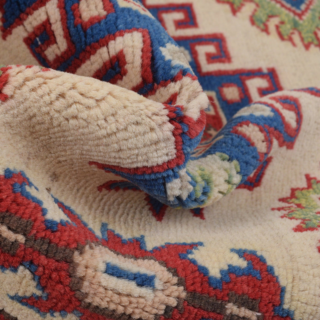 Handmade Kazak Area Rug 3' 3" x 4' 9" - No. AL52866