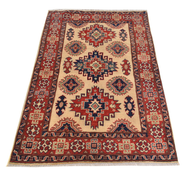 Oriental Kazak Rug 3' 3" x 4' 11" - No. AL60087