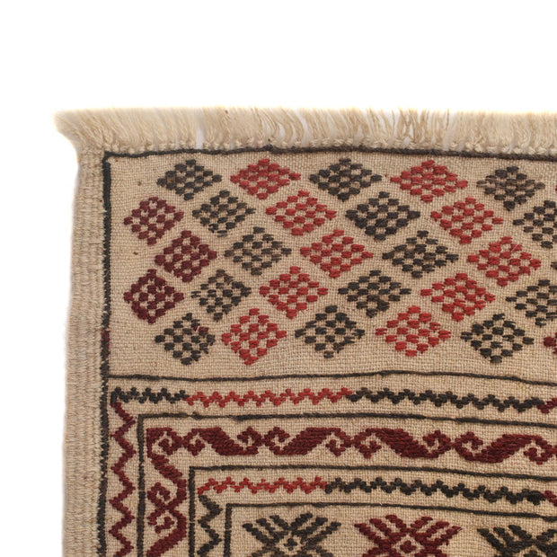 Handmade Soumak Kelim 4' 2" x 6' 5" - No. AL11810