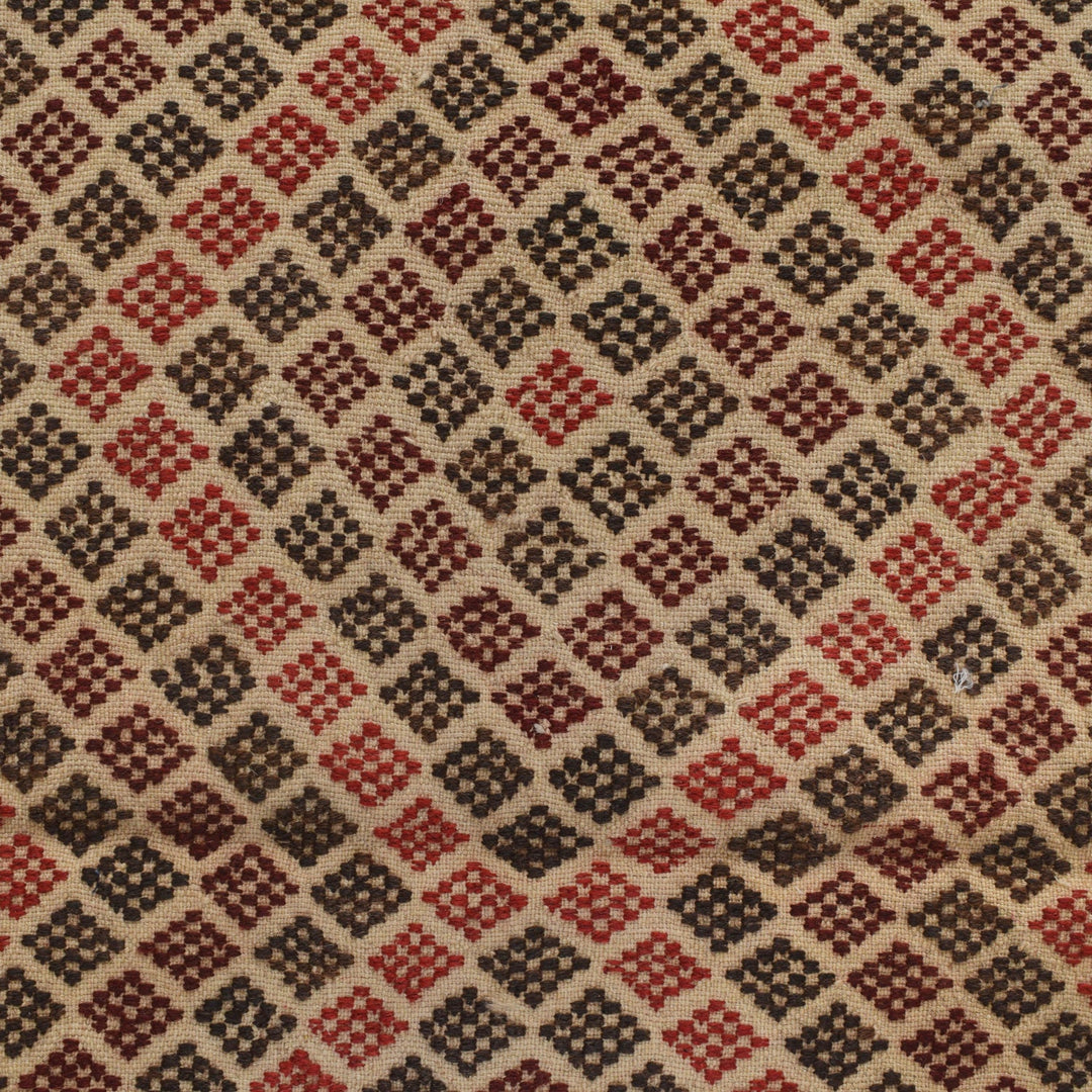 Handmade Soumak Kelim 4' 2" x 6' 5" - No. AL11810