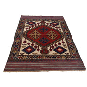 Handmade Barjista Kilim Rug 3' 9" x 5' 8" - No. AL88698